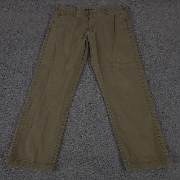 Lee Extreme Comfort Pants Mens 36x30 Beige Straight Fit Twill Stretch Casual